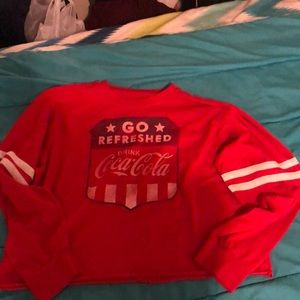 Coca-Cola cropped long sleeve tee